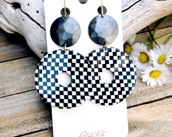 Checkered Ashley Earrings