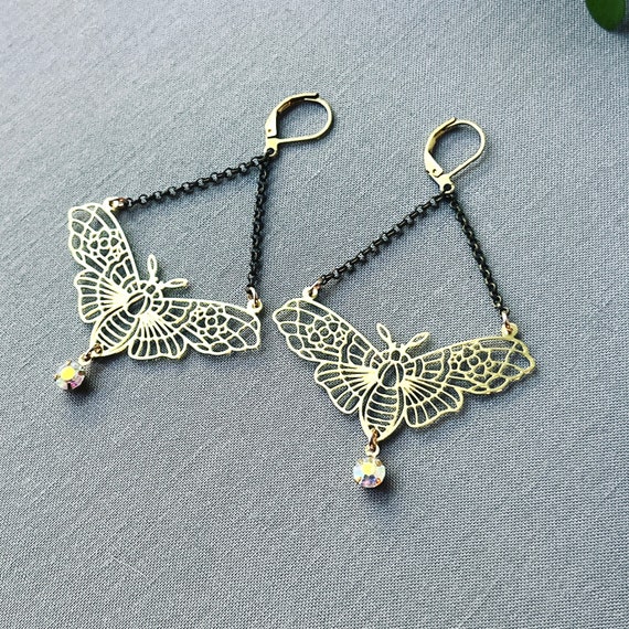 Crystal Bee Earrings