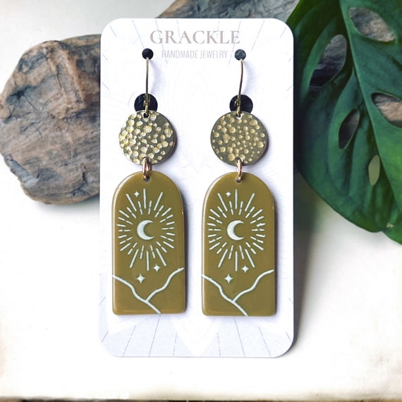 Olive Luna Earrings