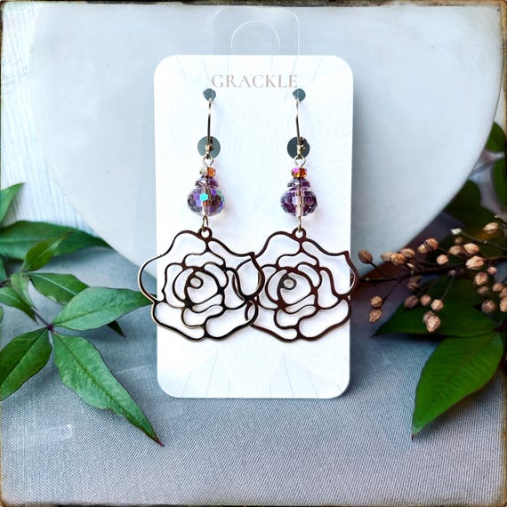 Vesta Rose Earrings