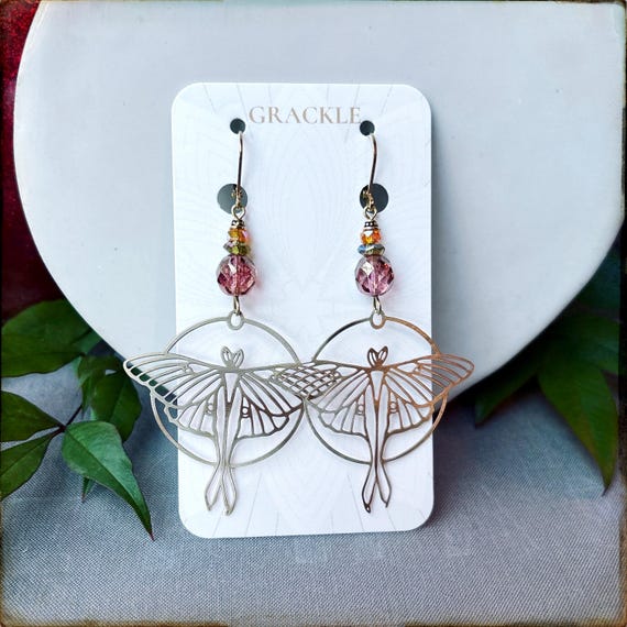 Eevee Moth Earrings
