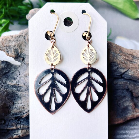 Olivia Leaf Earrings