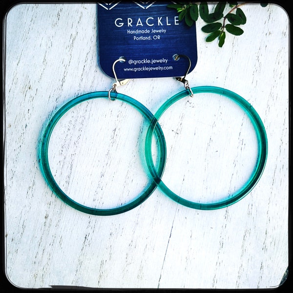 Tahitian Green Hoops