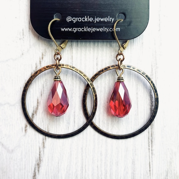 Blood Orange Hoops