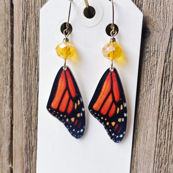 Monarch Wing Earrings