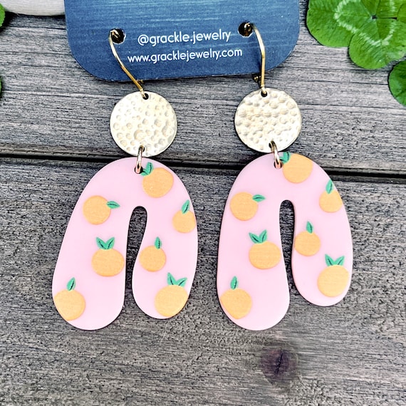 Peach Princess Earrings