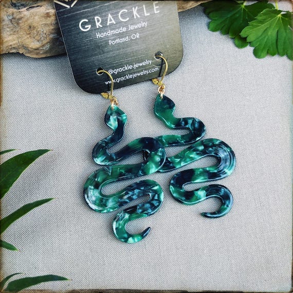 Snakes in the Grass Earrings