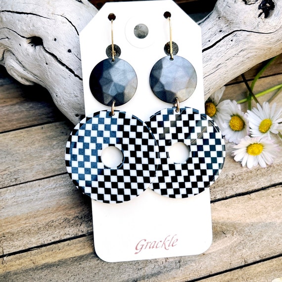 Checkered Ashley Earrings
