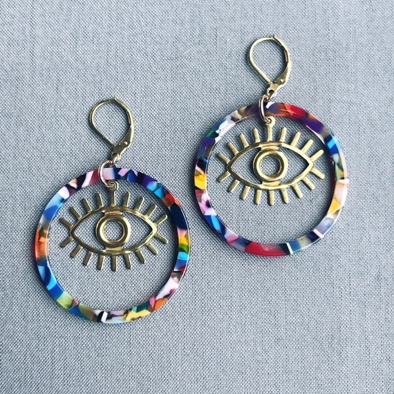 Confetti Eye Hoops