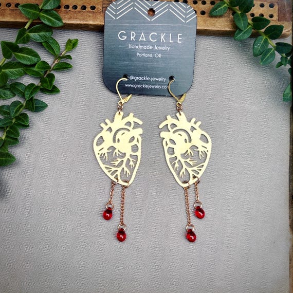 Bleeding Heart Earrings
