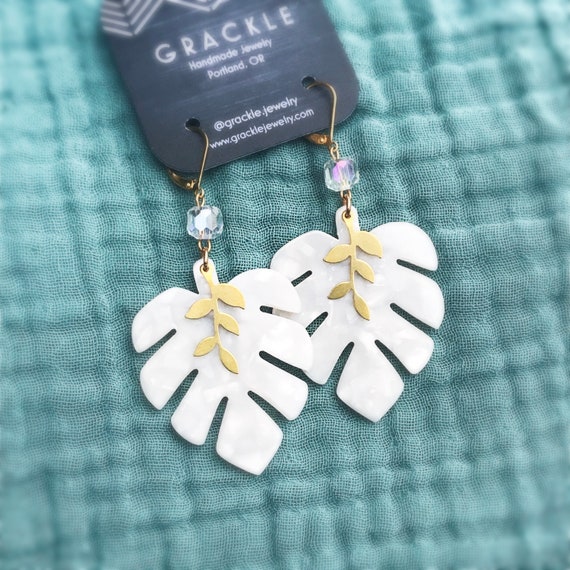 Caladium Earrings