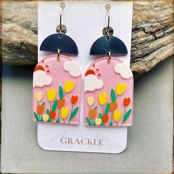 Jessica Flower Earrings