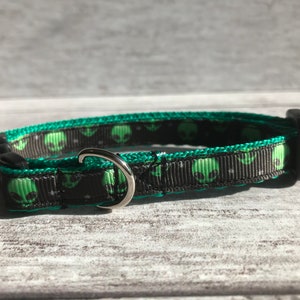 Alien Ribbon Kitten Cat Puppy Small Dog Collar *Space* Fantasy *SCI-FI* Extraterrestrial *Green Alien* Aliens