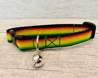 rasta cat collar