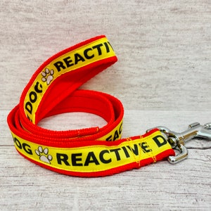 REACTIVE DOG Lead Leash Back Off SPACE Needed Reactive *Dog Lead *Leash* Alert Collars