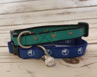 Thor Loki Superhero Super Hero Hammer Inspired Cat Kitten Puppy Small Dog Collar Handmade Cat Collar