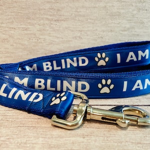 I AM BLIND Dog Lead: Alert Leash for Blind Dogs