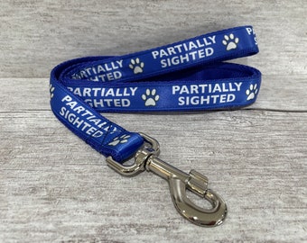 Partially Sighted Lead Leash no sight *Dog Lead *Leash* Alert Collars - Any Colour - Blind Dog