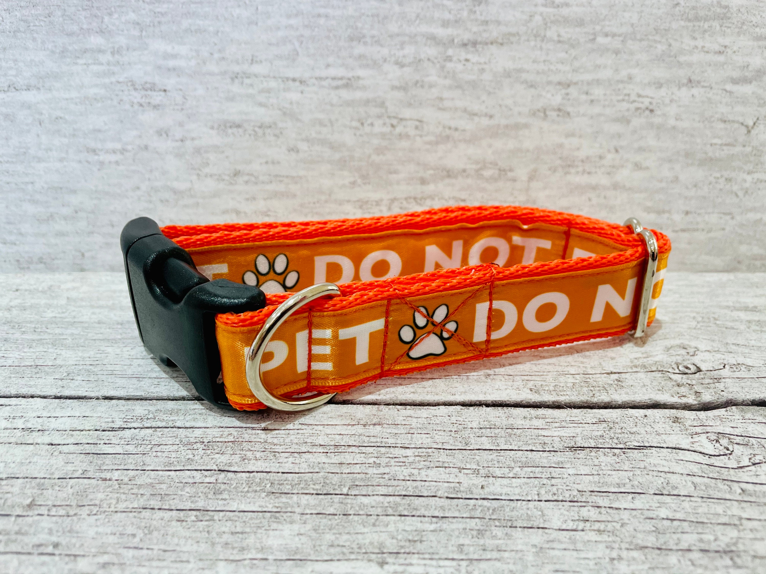 Solid Colour DO Not PET Dog Collar Alert Collars keep Away Etsy UK