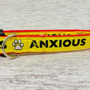 Anxious Dog Collar: Reactive Dog Alert, Do Not Touch