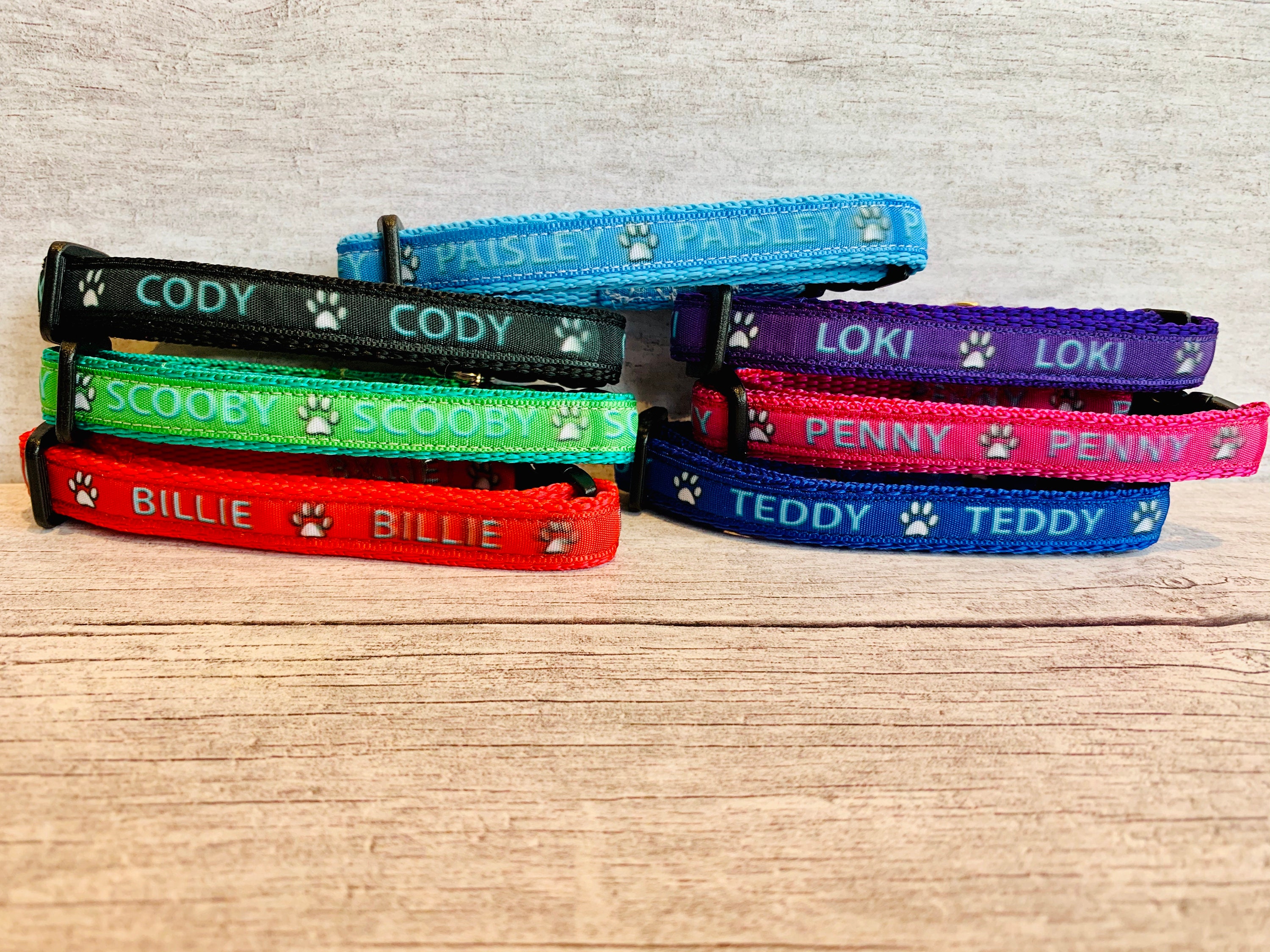 Personalised Cat Collar Personalized Cat Collar Cat ID TAG Etsy UK