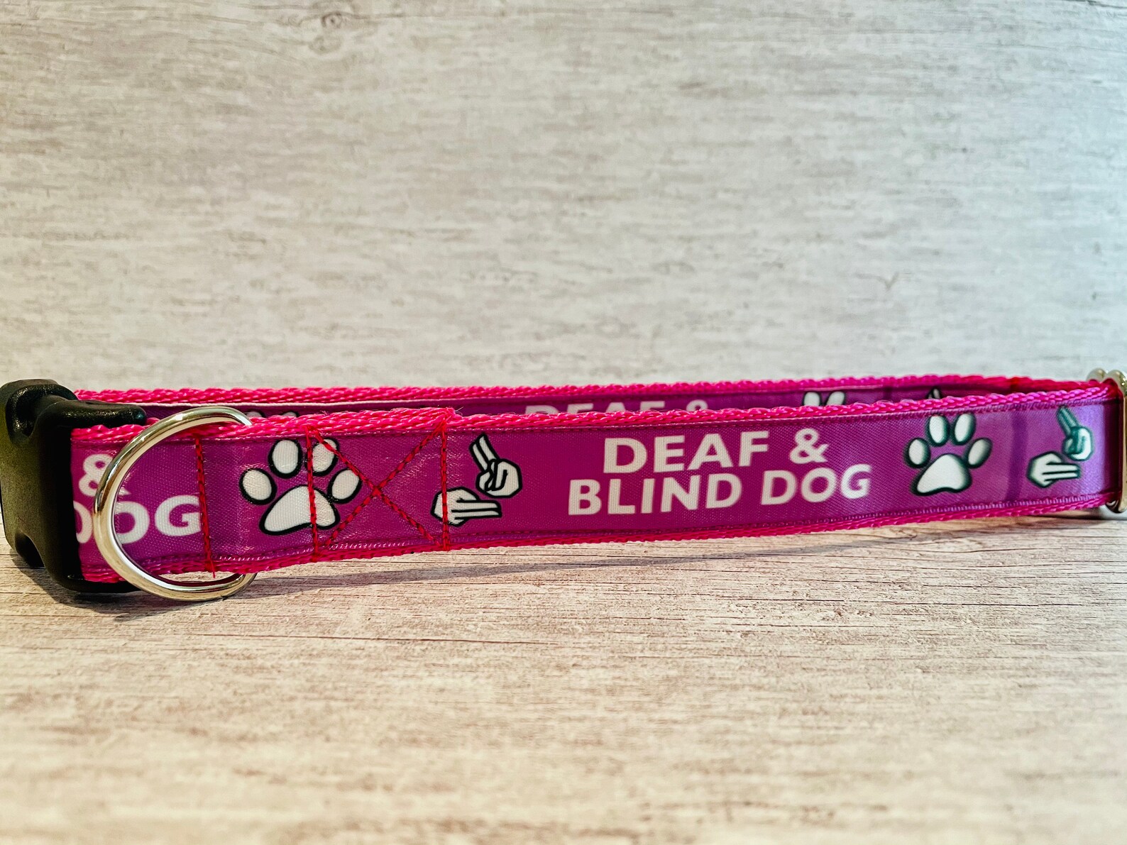 DEAF and BLIND DOG Ribbon Puppy Small Large Dog Collar Etsy UK