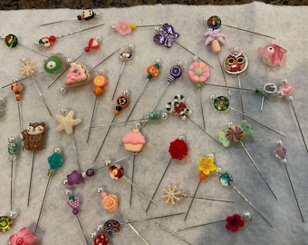 Black Friday Deal Grab Bag of NINE Decorative Counting Pins