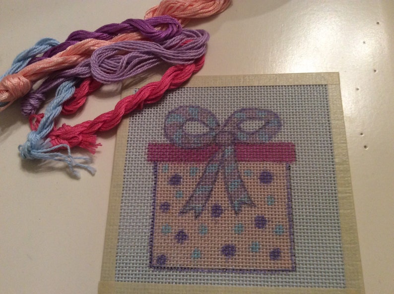Christmas Gift Handpainted Needlepoint Canvas