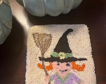 Halloween Willie Witch Punch Needle Fall Pattern