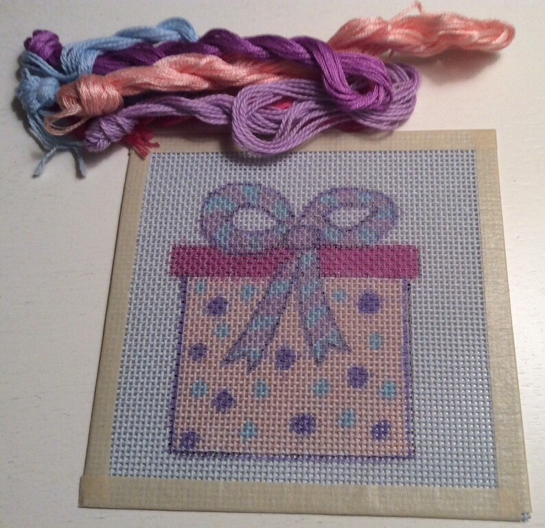 Christmas Gift Handpainted Needlepoint Canvas