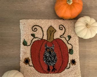 Halloween is a Hoot!  Punchneedle Pattern