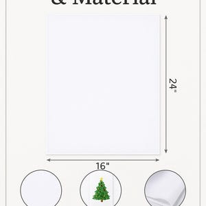 May include: A white rectangular product, 16 inches by 24 inches, made of polyester microfiber. The image includes text: "Product Size & Material", "Permanently Printed into Fabric", and "Wash in Cold Water Do Not Iron".