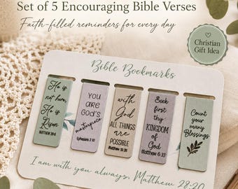 Bible Verse Magnetic Bookmark, Christian Bookmark, Bible Bookmarks, Bible Accessories, Planner Bookmarks, Magnet Bookmarks, Quote Bookmark