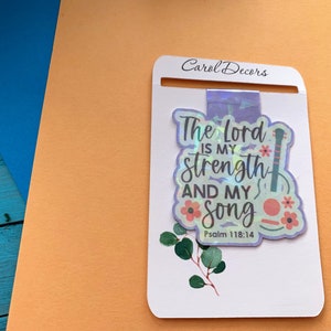 Bible Verse Magnetic Bookmark, Christian Bookmark, Bible Bookmarks, Bible Accessories, Planner Bookmarks, Magnet Bookmarks, Quote Bookmark