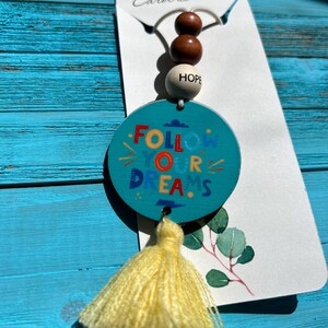 Adventure Car Charm/Unique Car accessories/Bible verse Car Accessories/Car rearview mirror adventure car hangers/Positive car charm