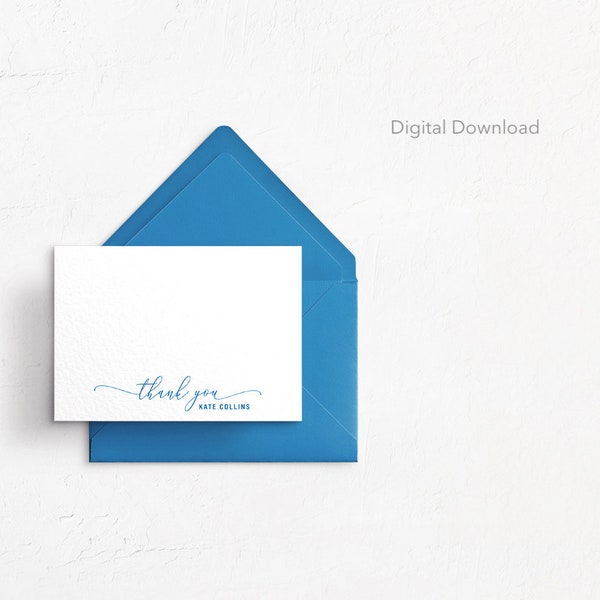 Flat Graduation Thank You Card Etsy