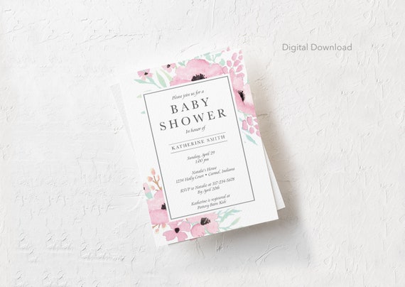 baby shower invitation stationery paper