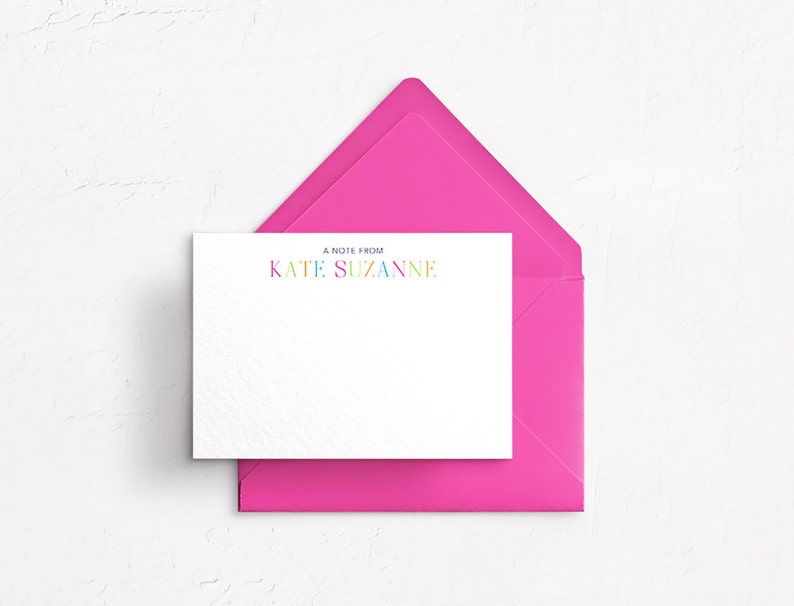 EDITABLE, Colorful Thank You Note Card, Digital Download, Printable ...