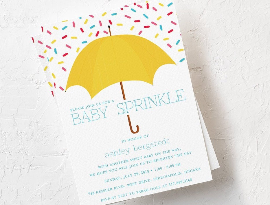 Editable Sprinkle Baby Shower Invitation Template, Digital Download ...