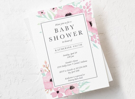 baby shower invitation stationery