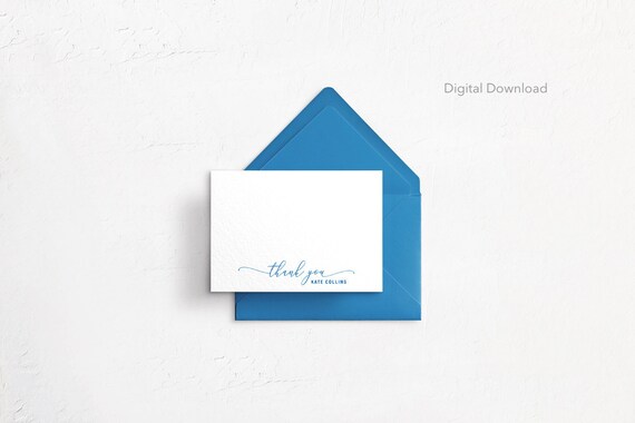 Graduation Thank You Card, Note Card, Flat, 4x6, Digital Download,  Printable, Grad, High School Grad, College Grad, Appreciation