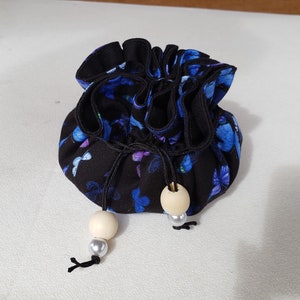 Jewelry Pouch With Pockets, Handmade, Made in the USA