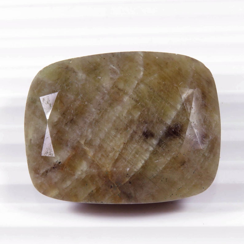 Fantastical Natural Sapphire Cut 30x38x12 mm Cushion Sapphire Cushion Rainbow Sapphire September Birthstone Loose Gemstones