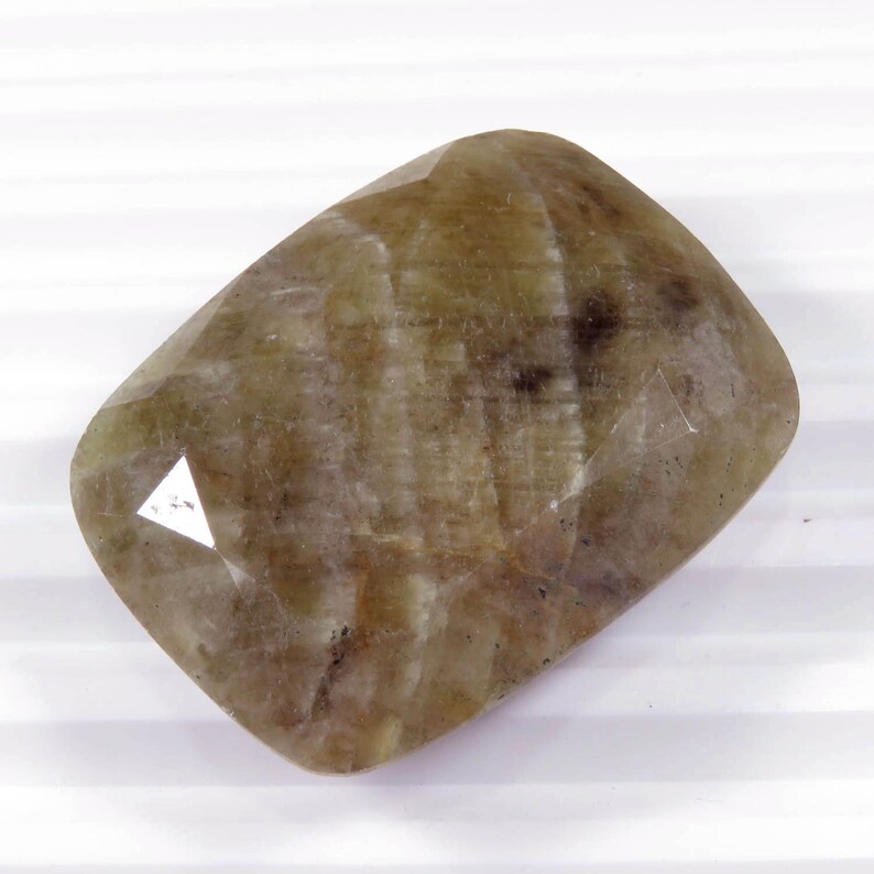 Fantastical Natural Sapphire Cut 30x38x12 mm Cushion Sapphire Cushion Rainbow Sapphire September Birthstone Loose Gemstones