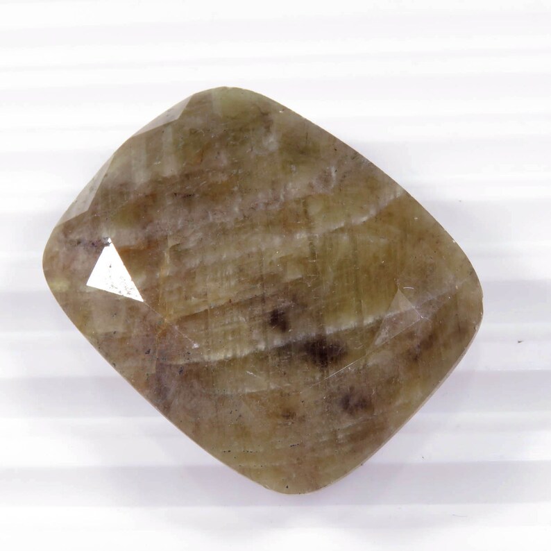 Fantastical Natural Sapphire Cut 30x38x12 mm Cushion Sapphire Cushion Rainbow Sapphire September Birthstone Loose Gemstones