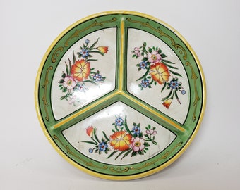 Hidekichi Nakamura Antique Japanese fine porcelain tea saucer Moriyama Mori-machi Moriyama Pottery Pagoda Ocean