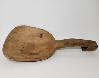 Primitive Butter Dough Paddle Antique Primitive Scoop Woodenware