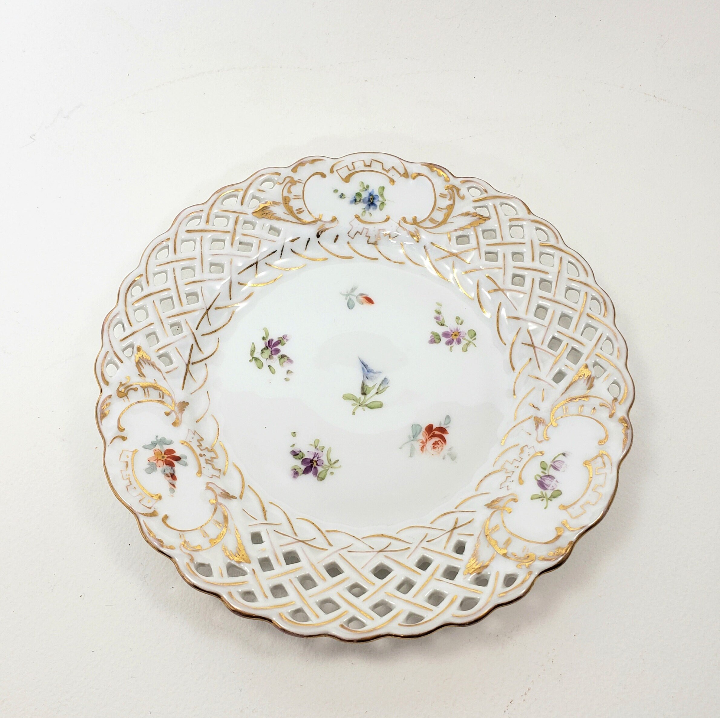 Antique Meissen Style, Richard Klemm, Dresden Crown Mark, 6