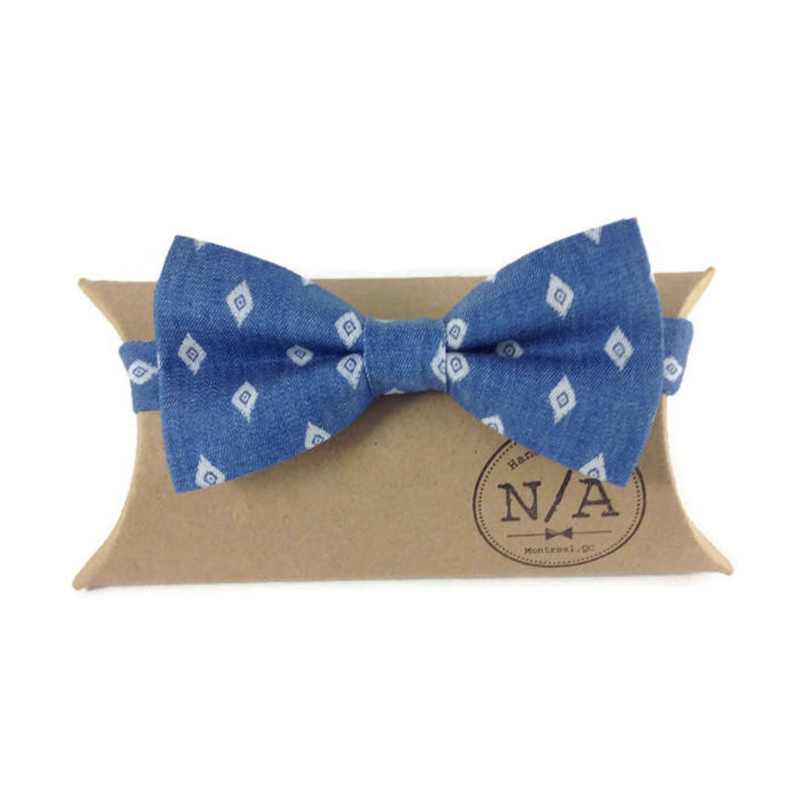 jean shirt with bow tie