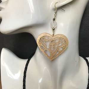 Tree of Life Laser Design Earring